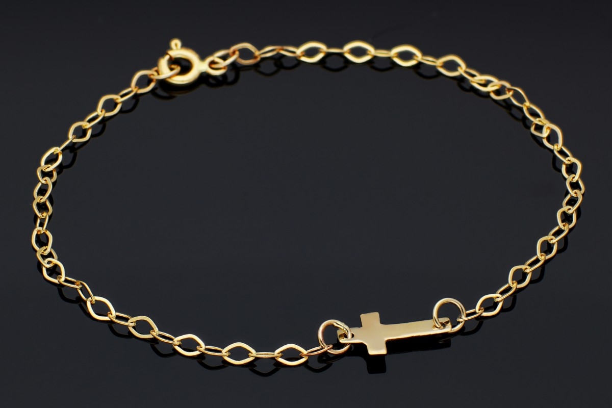 Bratara aur cu cruciulita - bijuterii aur online la comanda